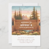 Nationaal Park Thema Party Uitnodiging (Voorkant)