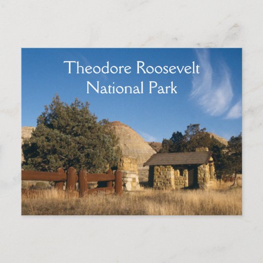 Nationaal park Theodore Roosevelt Briefkaart (Voorkant)