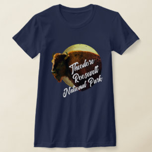 Nationaal park Theodore Roosevelt & Buffalo T-shirt