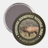 Nationaal park Theodore Roosevelt (elk) Magneet (Voorkant / Achterkant)