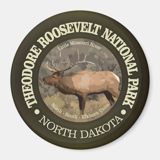 Nationaal park Theodore Roosevelt (elk) Magneet (Voorkant)