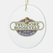 Nationaal park Theodore Roosevelt Keramisch Ornament (Links)