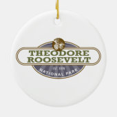 Nationaal park Theodore Roosevelt Keramisch Ornament (Achterkant)