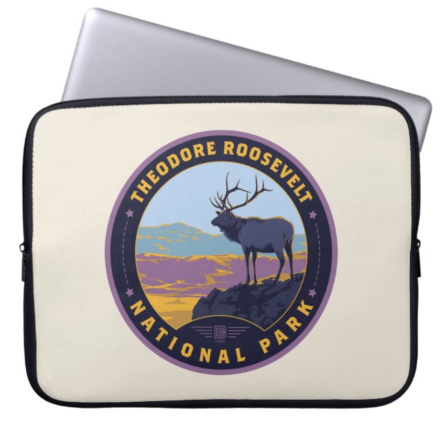 Nationaal park Theodore Roosevelt Laptop Sleeve (Voorkant)