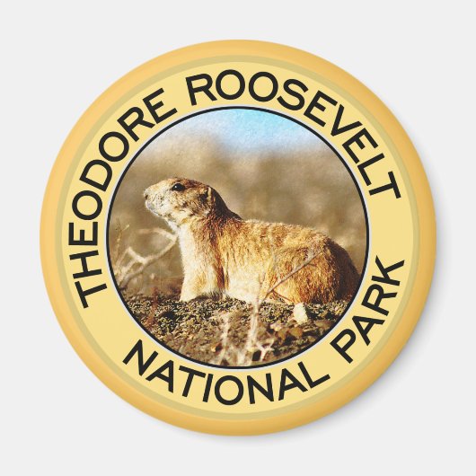 Nationaal park Theodore Roosevelt Magneet (Voorkant)