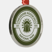 Nationaal park Theodore Roosevelt Metalen Ornament (Rechts)