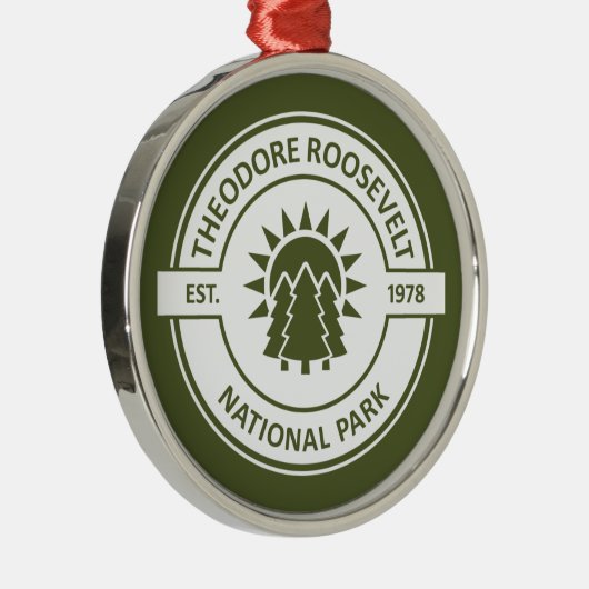 Nationaal park Theodore Roosevelt Metalen Ornament (Rechts)