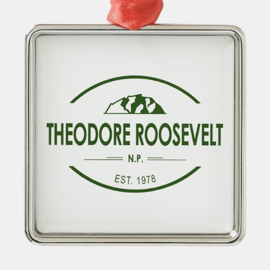 Nationaal park Theodore Roosevelt Metalen Ornament (Voorkant)