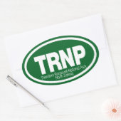 Nationaal park Theodore Roosevelt Ovale Sticker (Envelop)
