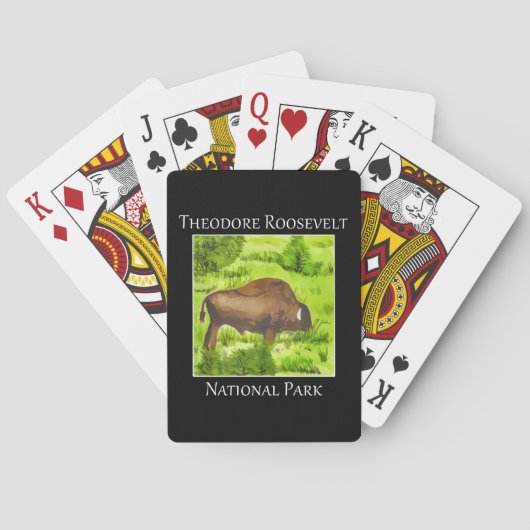 Nationaal park Theodore Roosevelt Pokerkaarten (Achterkant)