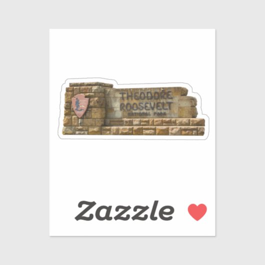 Nationaal park Theodore Roosevelt Sticker (Vel)
