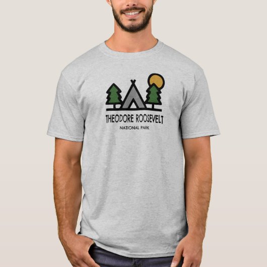Nationaal park Theodore Roosevelt T-shirt (Voorkant)