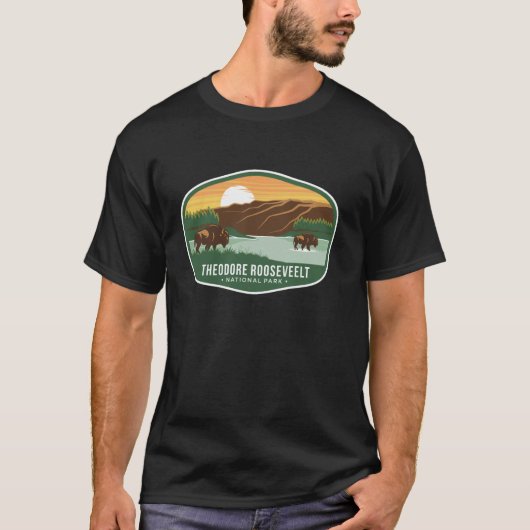 Nationaal park Theodore Roosevelt T-shirt (Voorkant)