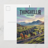 Nationaal Park Thingvellir IJsland Briefkaart (Voorkant / Achterkant)