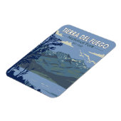 Nationaal park Tierra del Fuego Argentijnse Vintag Magneet (Linkerzijde)