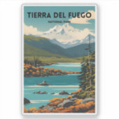 Nationaal park Tierra del Fuego Sticker (Voorkant)