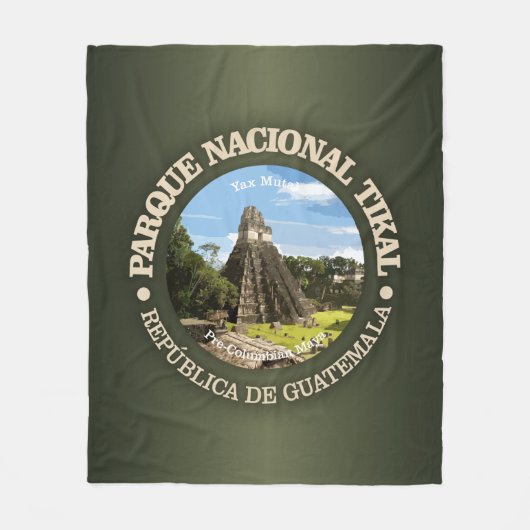 Nationaal park Tikal Fleece Deken (Voorkant)