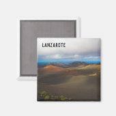 Nationaal park Timanfaya Magneet (Voorkant / Achterkant)