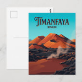 Nationaal park Timanfaya Spanje Briefkaart (Voorkant / Achterkant)
