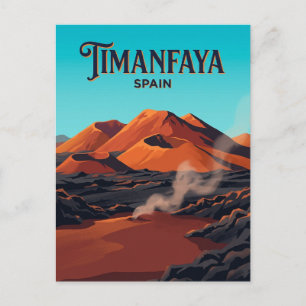 Nationaal park Timanfaya Spanje Briefkaart