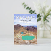 Nationaal park Tongariro  Nieuw-Zeeland Briefkaart (Staand voorkant)