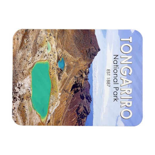 Nationaal park Tongariro  Nieuw-Zeeland Magneet (Horizontaal)