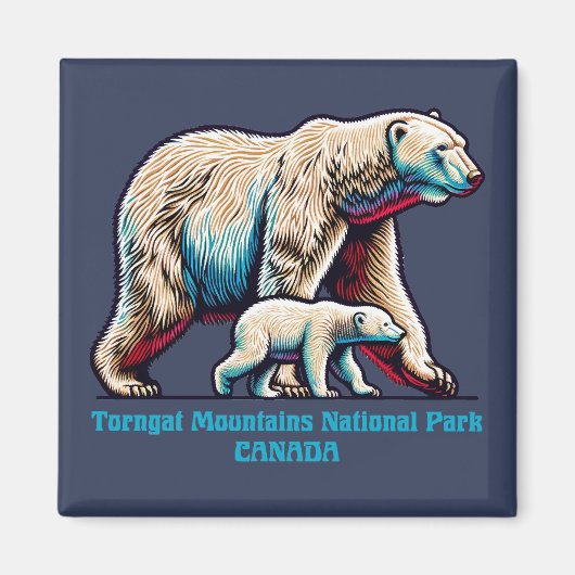 Nationaal park Torngat Mountains Canada Magneet (Voorkant)