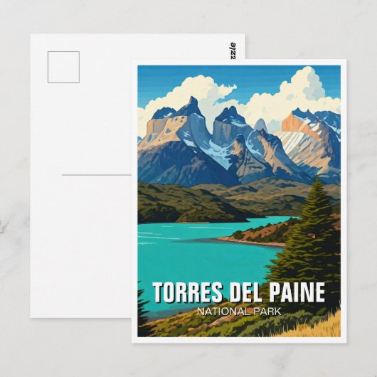 Nationaal park Torres del Paine Briefkaart (Voorkant / Achterkant)