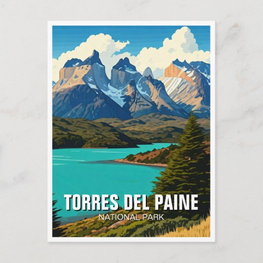 Nationaal park Torres del Paine Briefkaart (Voorkant)
