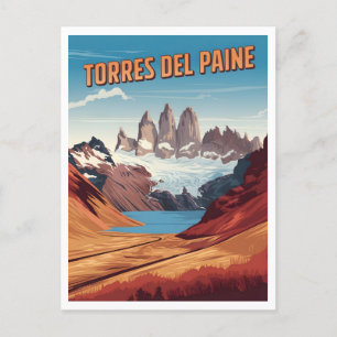 Nationaal park Torres del Paine Chileens Patagonië Briefkaart