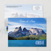 Nationaal Park Torres del Paine, Chili Briefkaart (Voorkant / Achterkant)