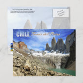 Nationaal Park Torres del Paine, Chili Briefkaart (Voorkant / Achterkant)
