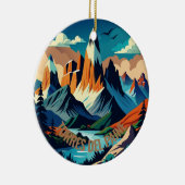 Nationaal park Torres del Paine Chili Keramisch Ornament (Rechts)