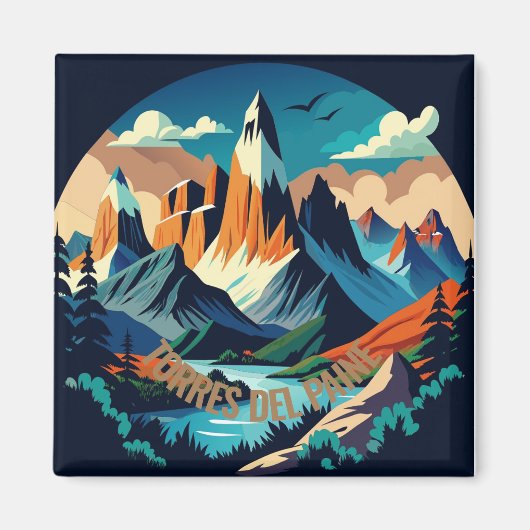 Nationaal park Torres del Paine Chili Magneet (Voorkant)