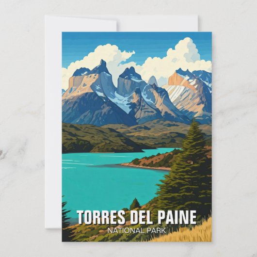Nationaal park Torres del Paine Feestdagenkaart (Voorkant)