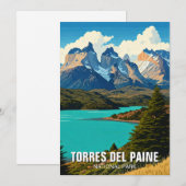 Nationaal park Torres del Paine Feestdagenkaart (Voorkant / Achterkant)