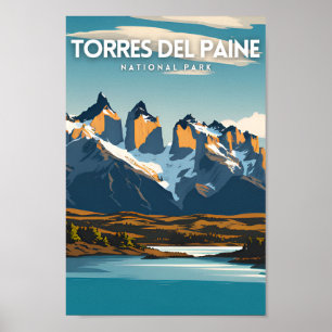 Nationaal park Torres del Paine Poster