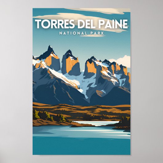 Nationaal park Torres del Paine Poster (Voorkant)
