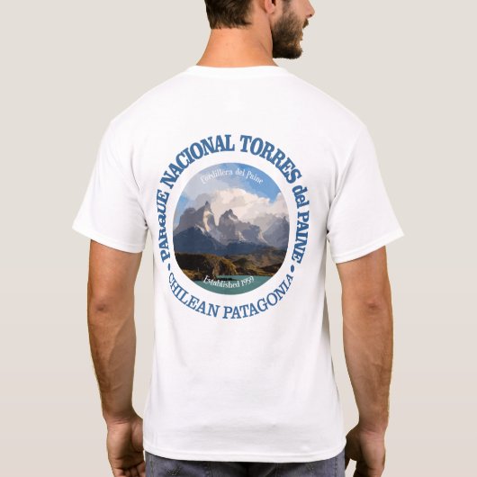 Nationaal park Torres del Paine T-shirt (Achterkant)