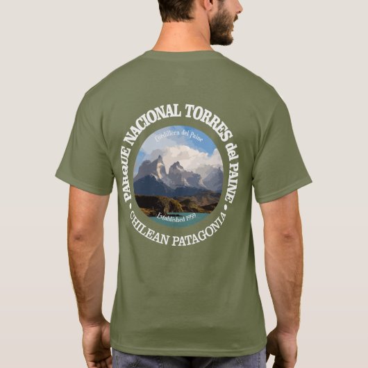 Nationaal park Torres del Paine T-shirt (Achterkant)