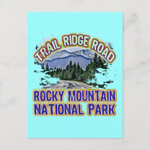 Nationaal park Trail Ridge Road Rocky Mountain Briefkaart