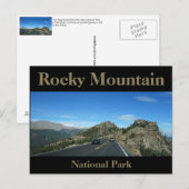 Nationaal park Trail Ridge Road Rocky Mountain Briefkaart (Voorkant / Achterkant)
