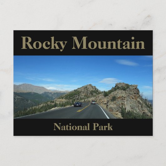 Nationaal park Trail Ridge Road Rocky Mountain Briefkaart (Voorkant)