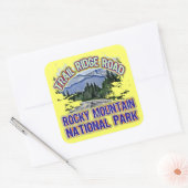 Nationaal park Trail Ridge Road Rocky Mountain Vierkante Sticker (Envelop)