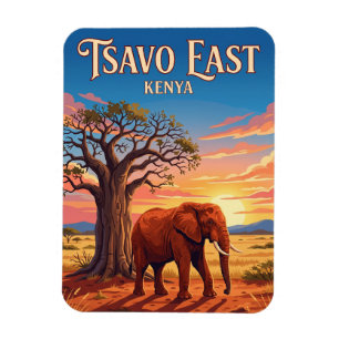 Nationaal park Tsavo East Kenia Magneet