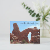 Nationaal park Turret Arch - Arches Briefkaart (Staand voorkant)