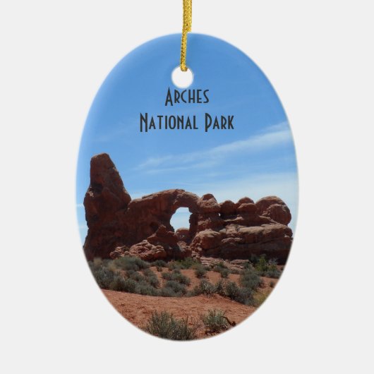Nationaal park Turret Arch - Arches Keramisch Ornament (Voorkant)