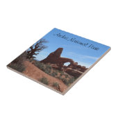 Nationaal park Turret Arch - Arches Tegeltje (Zijkant)