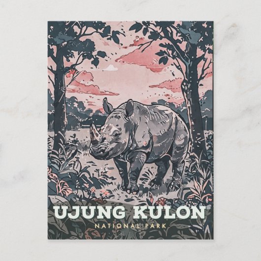 Nationaal park Ujung Kulon Briefkaart (Voorkant)