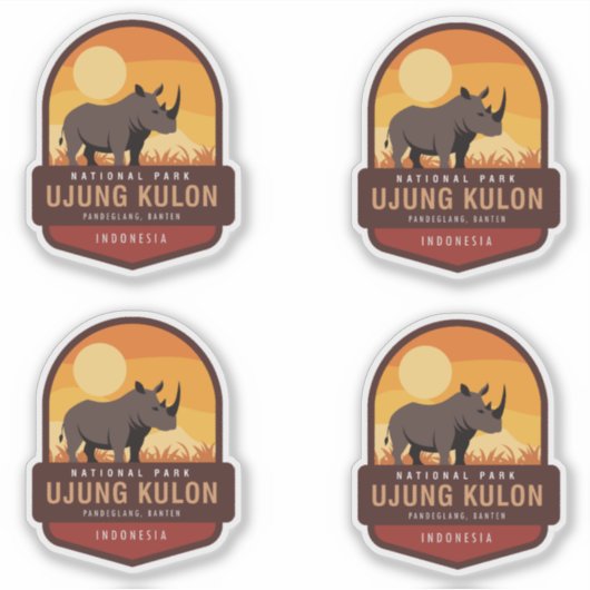 Nationaal Park Ujung Kulon Indonesië Sticker (Voorkant)